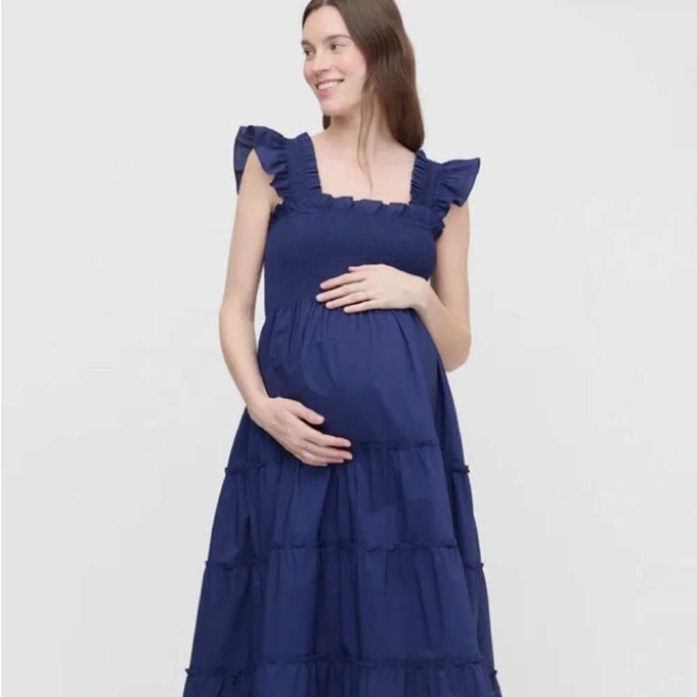 Hill House Home Ellie Nap MIDI Dress in Navy - Picture 9 of 14